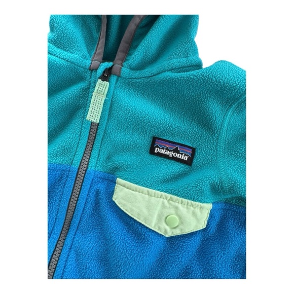 Toddler Patagonia Micro D Snap-T Blue Fleece Jacket - Picture 2 of 5